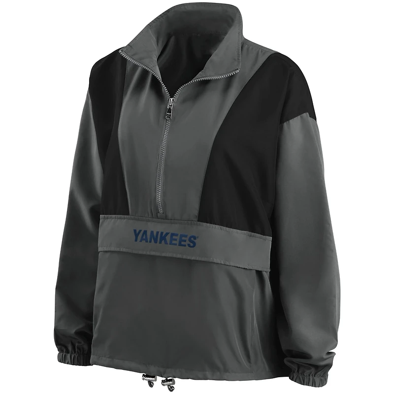 WEAR by Erin Andrews New York Yankees Packable Half-Zip Jacket