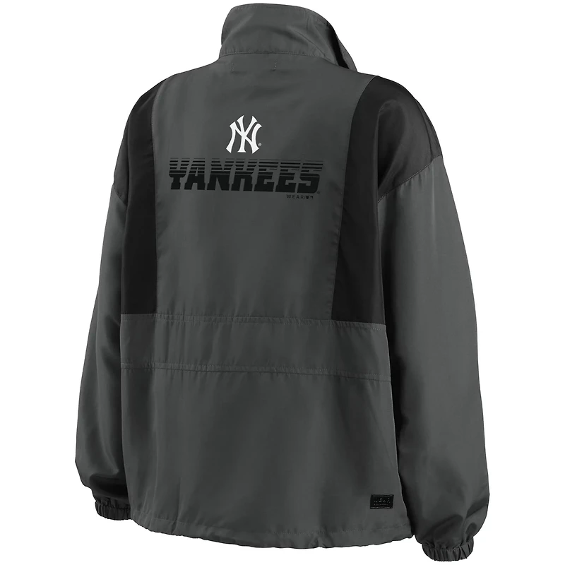 WEAR by Erin Andrews New York Yankees Packable Half-Zip Jacket
