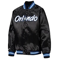 Youth Mitchell  Ness Orlando Magic Hardwood Classics Satin Raglan Full-Snap Jacket