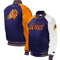 Youth Starter Phoenix Suns Raglan Full-Snap Varsity Jacket
