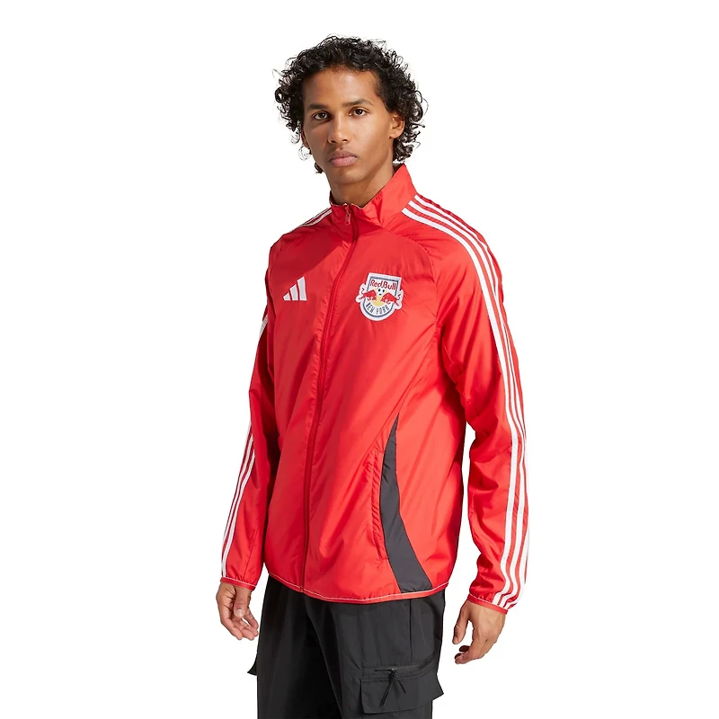 adidas White New York Bulls 2025 Anthem Reversible Full-Zip Jacket