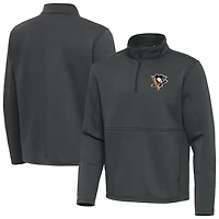 Antigua Pittsburgh Penguins Twist Quarter-Zip Pullover Jacket