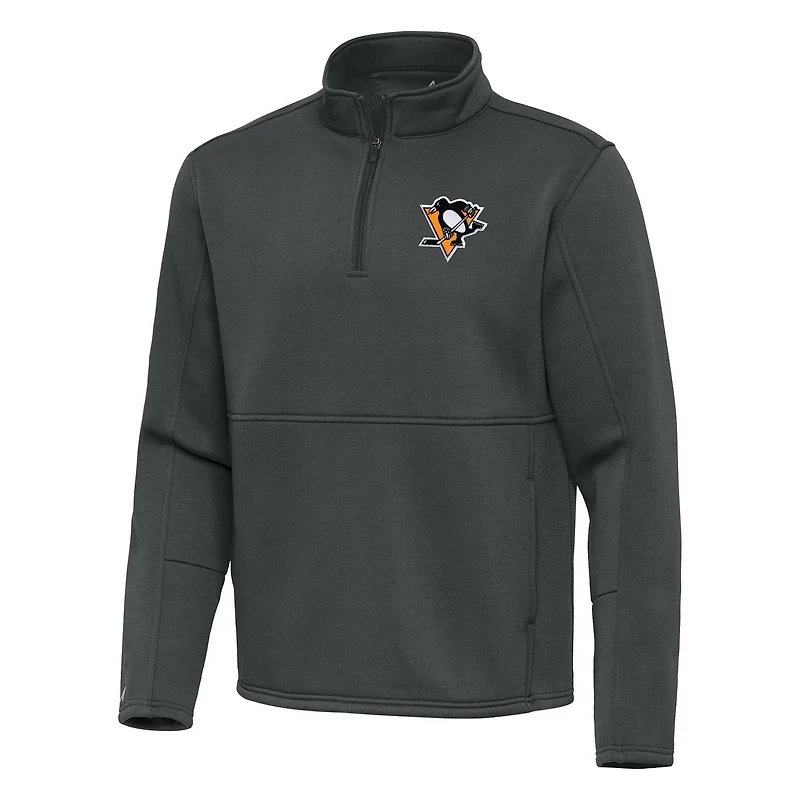 Antigua Pittsburgh Penguins Twist Quarter-Zip Pullover Jacket