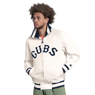 Starter Chicago Cubs The Captain Cooperstown Logo Full-Zip Varsity Jacket