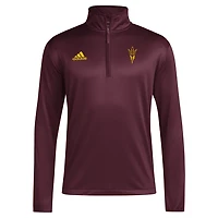 adidas Arizona State Sun Devils 2024 Coaches Sideline Quarter-Zip Top