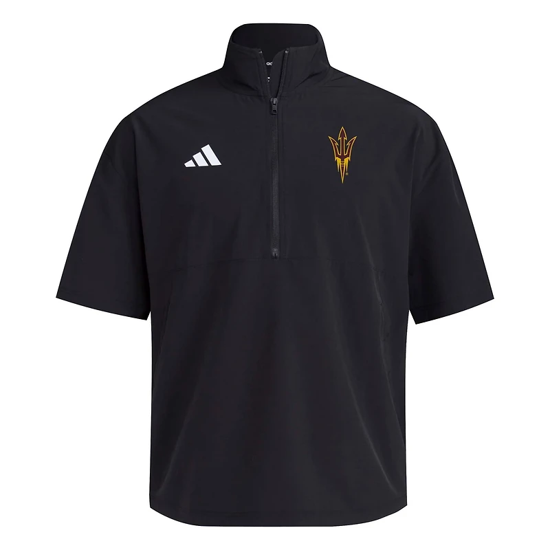 adidas Arizona State Sun Devils 2024 Half-Zip Short Sleeve Training Jacket