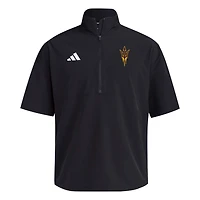 adidas Arizona State Sun Devils 2024 Half-Zip Short Sleeve Training Jacket