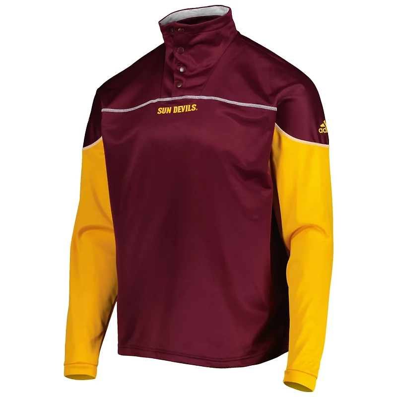 adidas Arizona State Sun Devils AEROREADY Knit Quarter-Snap Jacket