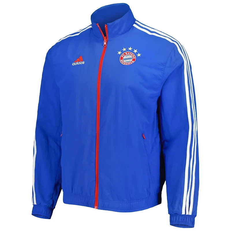 adidas Bayern Munich 2022 23 On-Field Team Logo Anthem Reversible Full-Zip Jacket