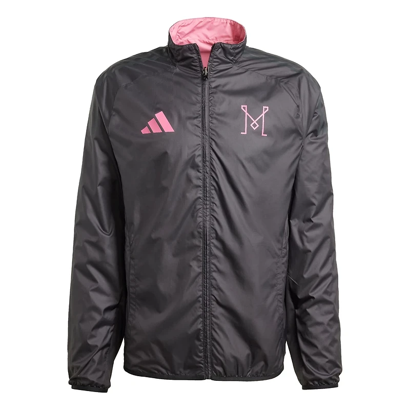 adidas Black Inter Miami CF 2025 Anthem Reversible Full-Zip Jacket