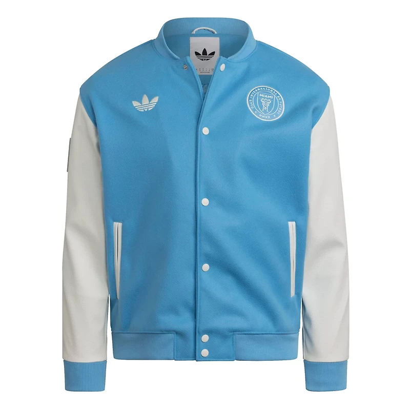 adidas Inter Miami CF 2025 Archive Collection Full-Snap Varsity Jacket