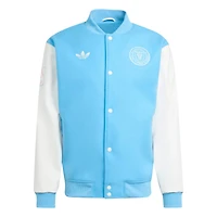 adidas Inter Miami CF 2025 Archive Collection Full-Snap Varsity Jacket