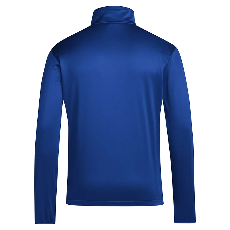 adidas Kansas Jayhawks 2024 Coaches Sideline Quarter-Zip Top