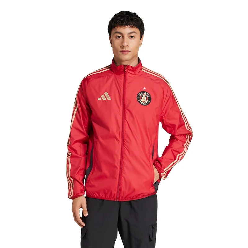 adidas Light Blue Atlanta United FC 2025 Anthem Reversible Full-Zip Jacket