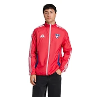 adidas Light Blue FC Dallas 2025 Anthem Reversible Full-Zip Jacket