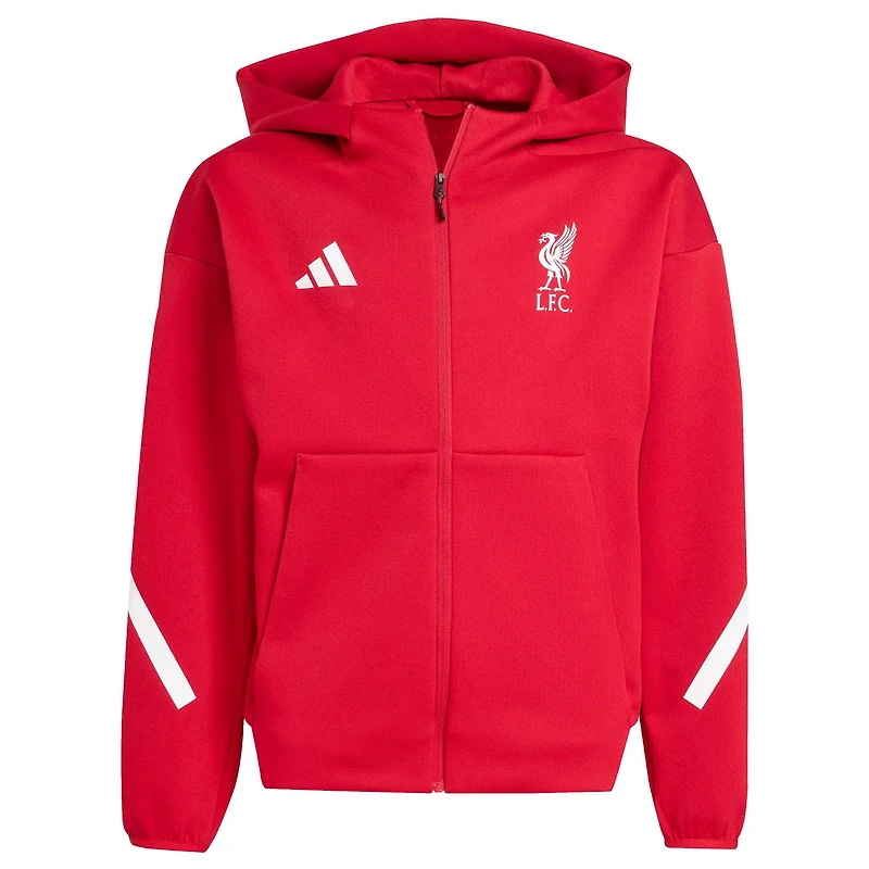 adidas Liverpool 2025 26 Anthem Full-Zip Hoodie