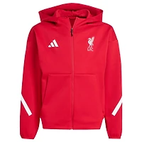 adidas Liverpool 2025 26 Anthem Full-Zip Hoodie