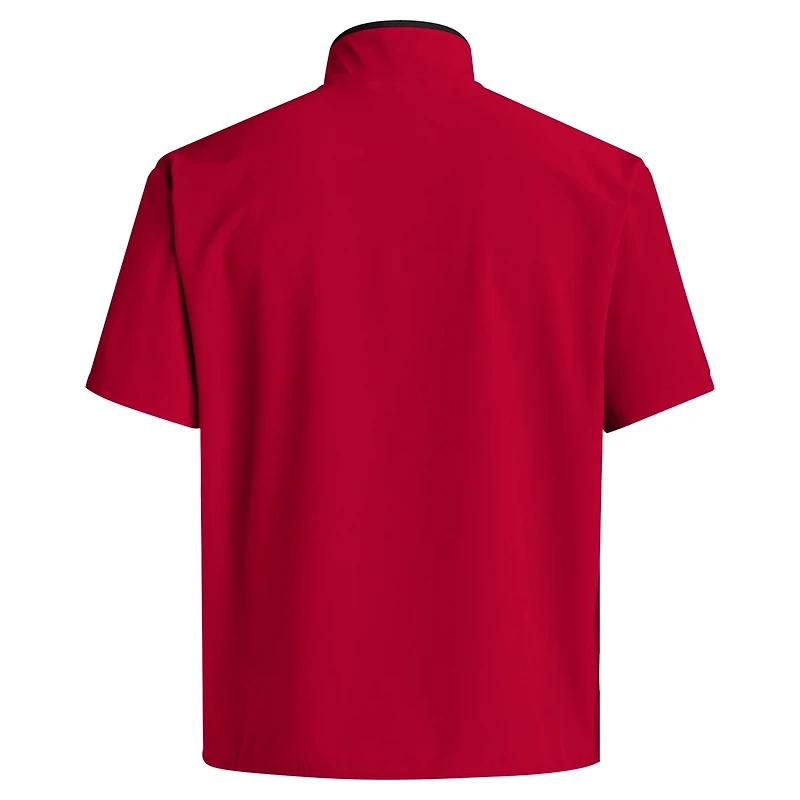 adidas Louisville Cardinals 2024 Coaches Sideline Half-Zip Short Sleeve Jacket