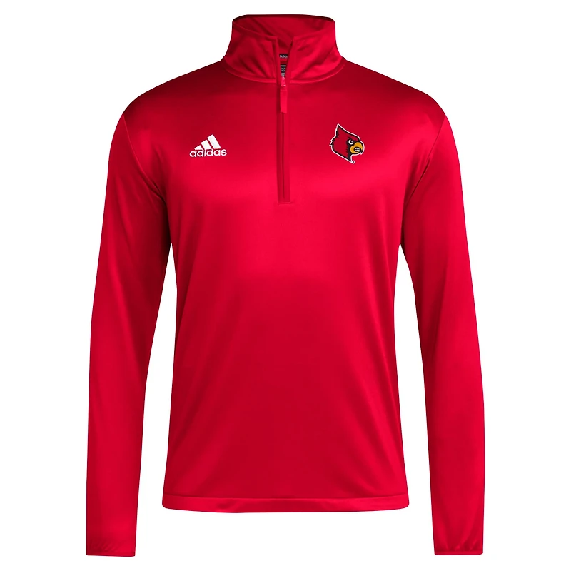 adidas Louisville Cardinals 2024 Coaches Sideline Quarter-Zip Top