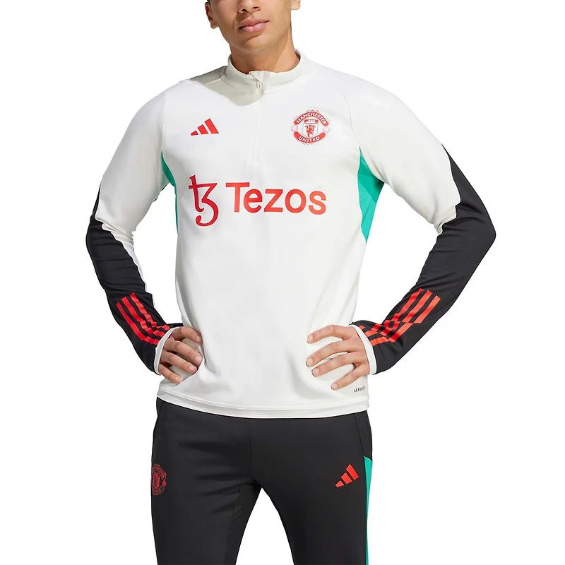 adidas Manchester United 2023 24 Training Quarter-Zip Top
