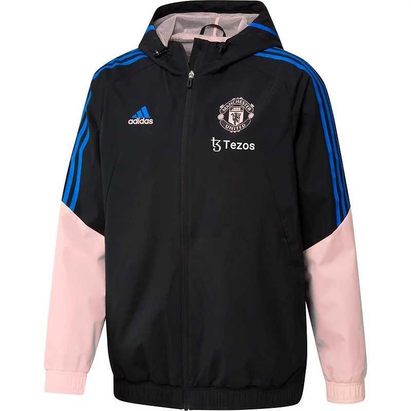 adidas Manchester United Training All-Weather Raglan Full-Zip Hoodie Jacket