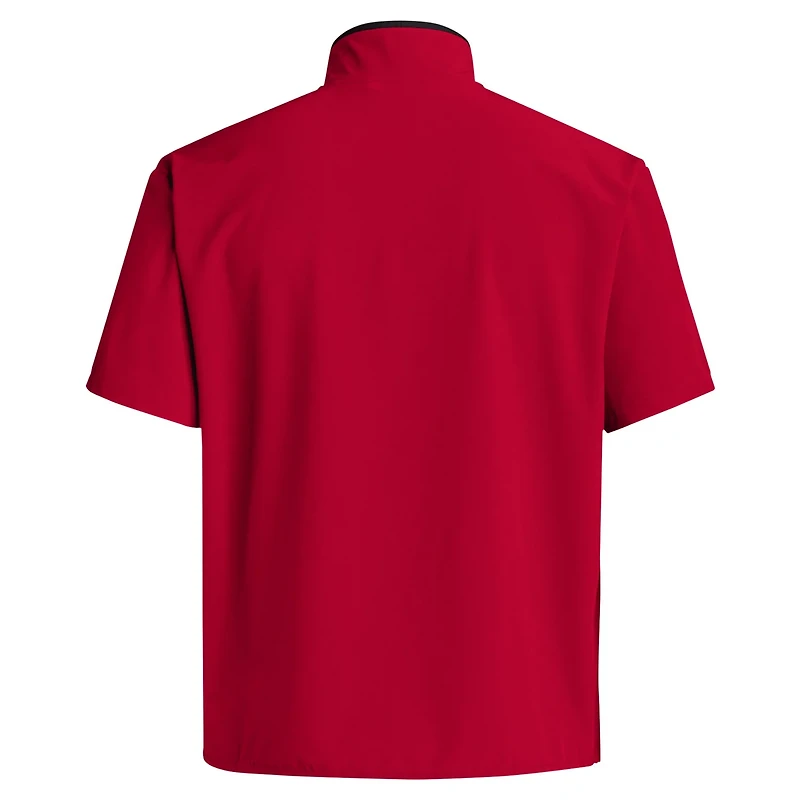 adidas NC State Wolfpack 2024 Coaches Sideline Half-Zip Short Sleeve Jacket