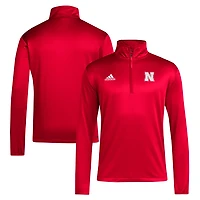 adidas Nebraska Huskers 2024 Coaches Sideline Quarter-Zip Top