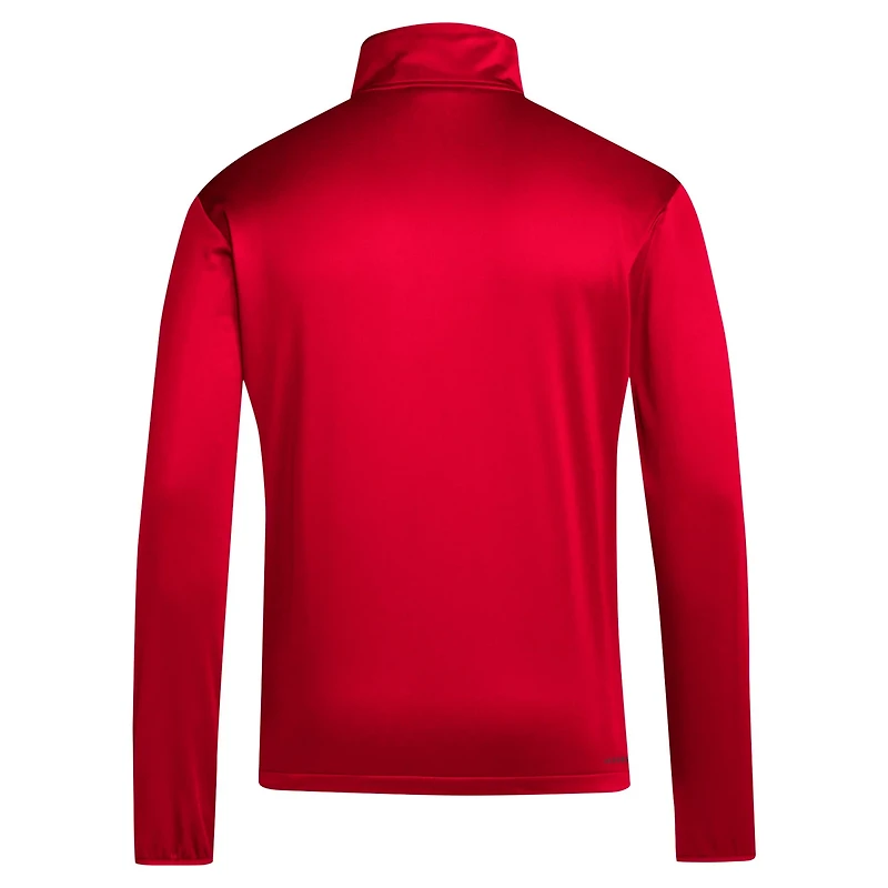 adidas Nebraska Huskers 2024 Coaches Sideline Quarter-Zip Top