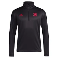 adidas Nebraska Huskers 2024 Coaches Sideline Quarter-Zip Top