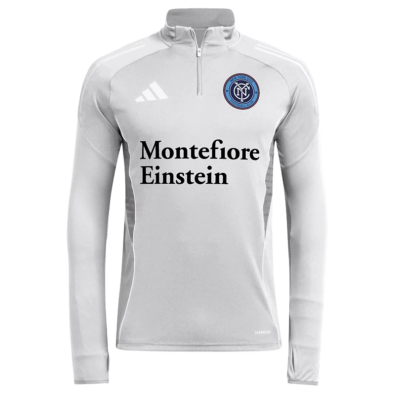 adidas New York City FC 2025 Quarter-Zip Long Sleeve Training Top