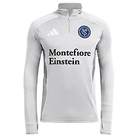 adidas New York City FC 2025 Quarter-Zip Long Sleeve Training Top
