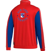 adidas New York Rangers Team Classics Half-Zip Jacket