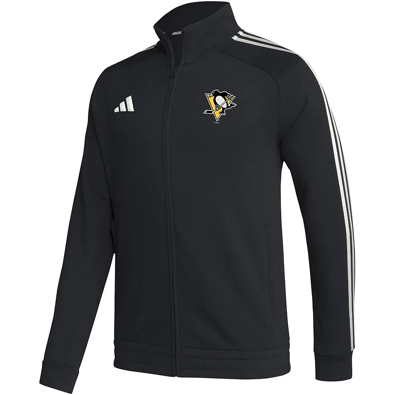 adidas Pittsburgh Penguins Raglan Full-Zip Track Jacket