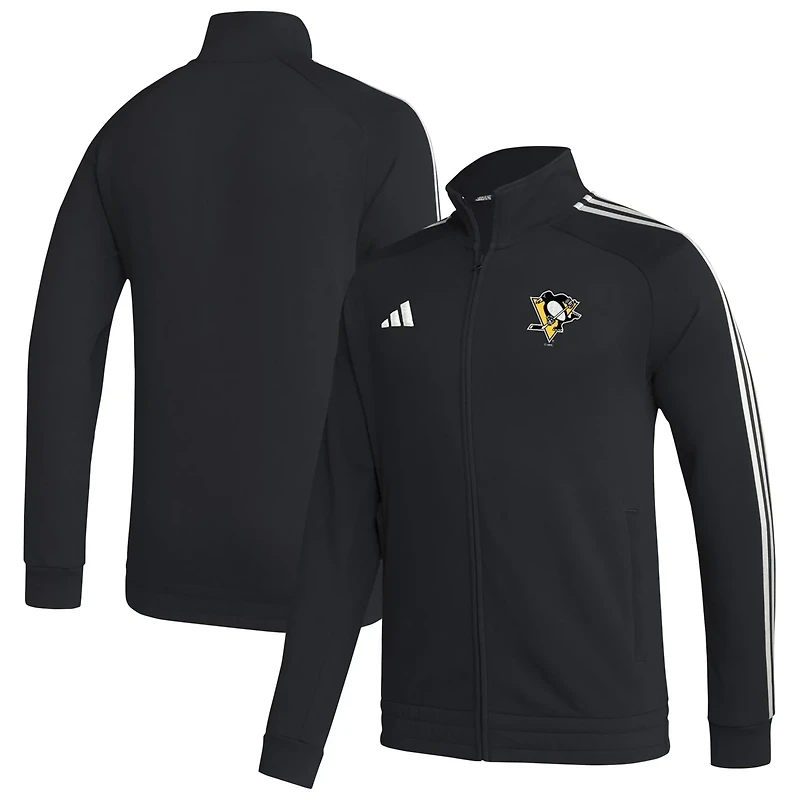 adidas Pittsburgh Penguins Raglan Full-Zip Track Jacket