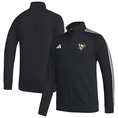 adidas Pittsburgh Penguins Raglan Full-Zip Track Jacket