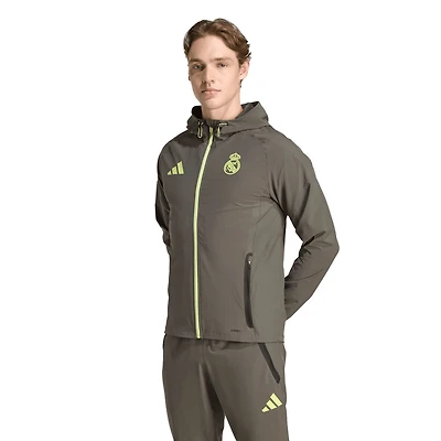 adidas Real Madrid 2025 26 Tiro Vis Tech Travel Jacket