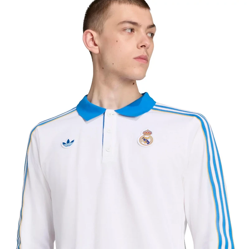 adidas Real Madrid Terrace Icons Long Sleeve Polo
