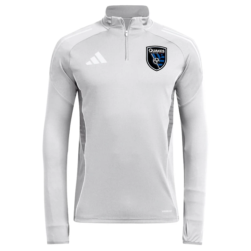 adidas San Jose Earthquakes 2025 Quarter-Zip Long Sleeve Training Top