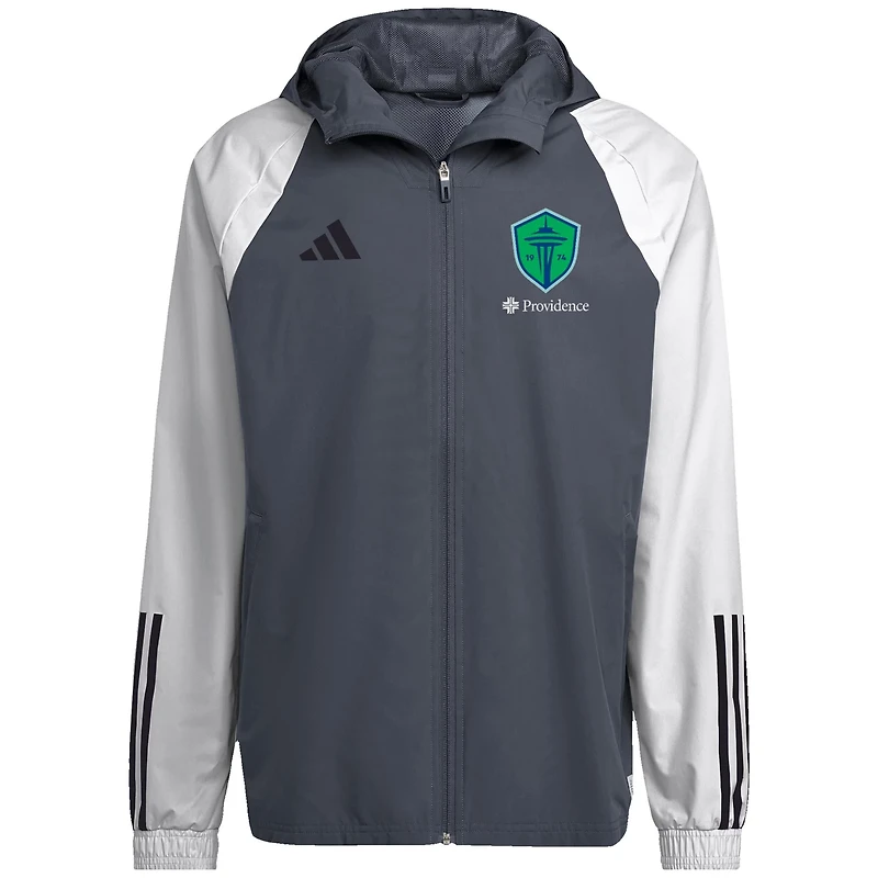 adidas Seattle Sounders FC 2024 All-Weather Full-Zip Jacket