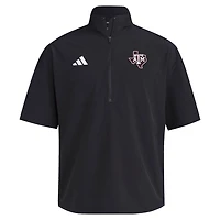 adidas Texas AM Aggies 2024 Half-Zip Short Sleeve Training Jacket