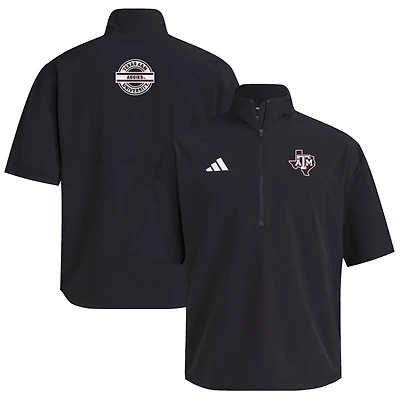 adidas Texas AM Aggies 2024 Half-Zip Short Sleeve Training Jacket