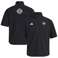 adidas Texas AM Aggies 2024 Half-Zip Short Sleeve Training Jacket