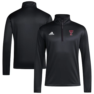 adidas Texas Tech Red Raiders 2024 Coaches Sidelines AEROREADY Quarter-Zip Jacket