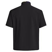 adidas Washington Huskies 2024 Coaches Sideline Half-Zip Short Sleeve Jacket