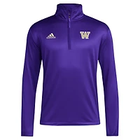 adidas Washington Huskies 2024 Coaches Sideline Quarter-Zip Top