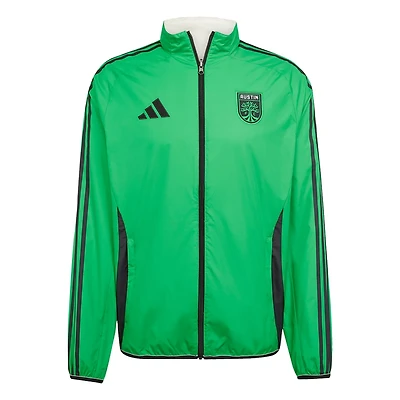 adidas White Austin FC 2025 Anthem Reversible Full-Zip Jacket