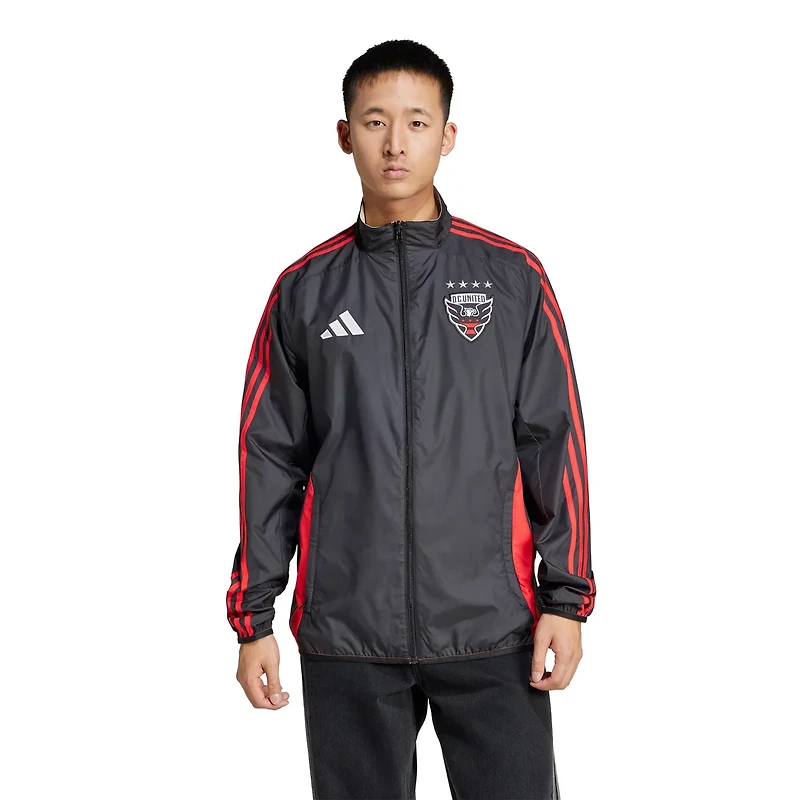 adidas White DC United 2025 Anthem Reversible Full-Zip Jacket