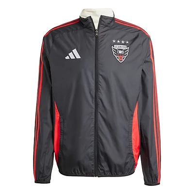 adidas White DC United 2025 Anthem Reversible Full-Zip Jacket