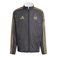 adidas White LAFC 2025 Anthem Reversible Full-Zip Jacket