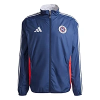 adidas White New England Revolution 2025 Anthem Reversible Full-Zip Jacket